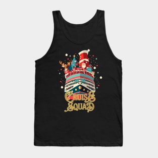 Cruise Squad Christmas Boat Trip Matching Holiday Pajamas Tank Top